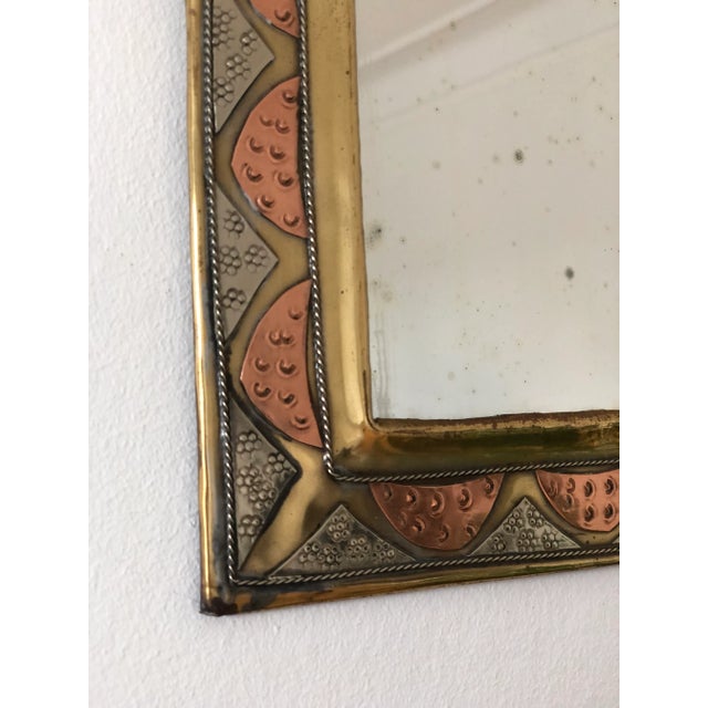 Metal Vintage Arched Wall Mirror – Spanish, Hollywood Regency, Moroccan-Inspired 1960s For Sale - Image 7 of 9
