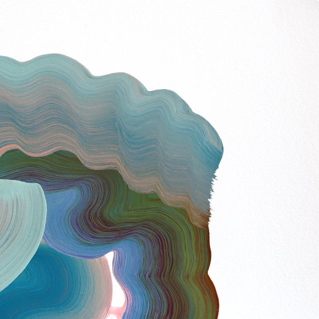 Abstract 8.19. #6 - Color Drenched Expressive Abstract Mixed Media Original Artwork by Shiri Phillips For Sale - Image 3 of 6