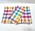 Vintage Plaid Linen Napkins – Multicolor Check Mid-Century Table Linens Cottage Kitchen - Set of 10 For Sale - Image 4 of 5