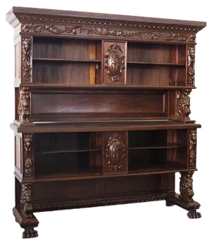 Notary Shelving Cabinet, 1920s, Set of 2