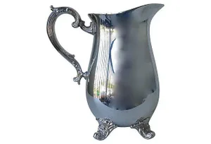 Vintage C.1960's-70's Gorham Silversmith Silverplate Water Carafe