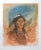 Rustic Vintage Portrait of Native American Man Painting For Sale - Image 3 of 4