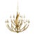 Currey & Company Menefee Large Gold Chandelier For Sale