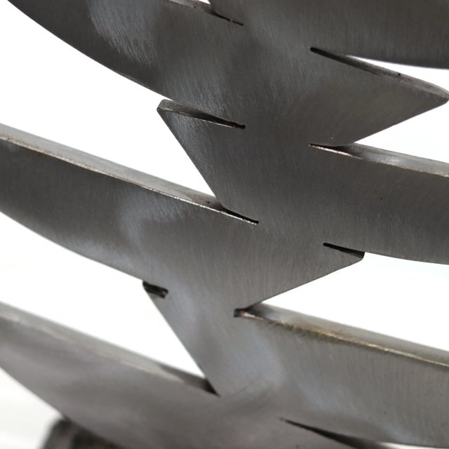 Rough Seas - Contemporary Expressive Jagged Abstract Metal Sculpture Original Artwork by Granville Beals For Sale In Los Angeles - Image 6 of 11