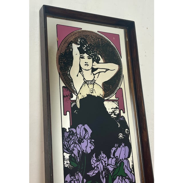 Vintage Art Nouveau Mirror, 1970s For Sale - Image 11 of 18