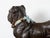 English 1900s Standing Terracotta Pug Sculpture with Glass Eyes and Collar For Sale In Atlanta - Image 6 of 9