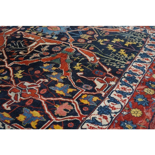 Late 19th Century Antique Garouss Bidjar Rug 5'9'' x 8'7'' For Sale In New York - Image 6 of 9