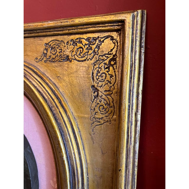 Ivory Portrait Medallions of Saints Peter & Paul, Gesso in Gilded Oval Frames, Set of 2 For Sale - Image 8 of 18