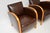 Art Deco Swedish Armchairs in Satin Birch and Leather, 1930, Set of 2 For Sale - Image 6 of 13