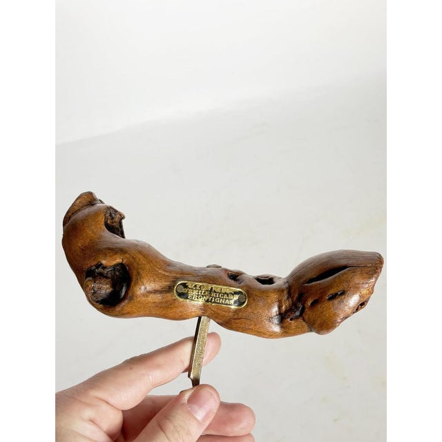 Gold French Provençal Corkscrew in Wood and Metal, France, 1950 For Sale - Image 8 of 11