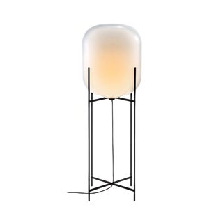 Oda Big in White and Black Floor Lamp by Sebastian Herkner for Pulpo For Sale
