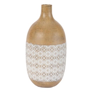 Embossed Pattern Decorative Vase For Sale