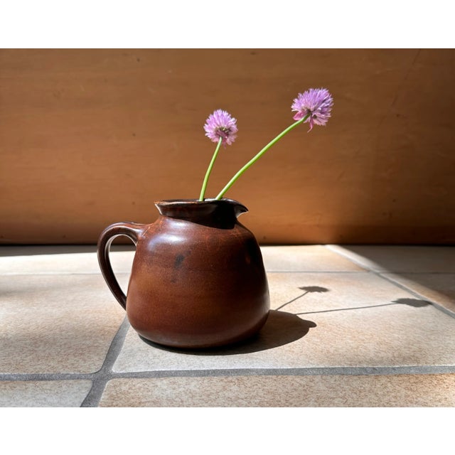 Studio Ceramic Art Jug by Elmar & Elke Kubicek, 1960s For Sale - Image 4 of 17