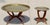 Moroccan Vintage Moroccan Hand-Engraved Brass Tray Coffee & Side Table Set, 1960s For Sale - Image 3 of 18