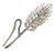 Vintage Italian Handmade Genuine Silver Ear of Wheat Figurine, 1970s For Sale