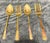 Mid-Century Modern Vintage Mid-Century Dirilyte "Regal" Flatware Set - Solid Golden Bronze - Large 115-Piece Service Assortment With Original 2-Tier Wood Chest For Sale - Image 3 of 12