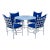 1960s Mario Papperzini Salterini Style Dining Table & 4 Chairs For Sale