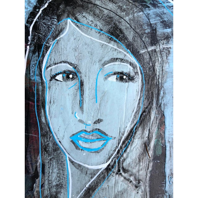 Contemporary “Amira”, Contemporary Painting on Stretched Canvas by Auker For Sale - Image 3 of 11