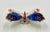 Imari Porcelain Antique Petite Japanese Meiji Period Imari Porcelain Butterfly For Sale - Image 4 of 7