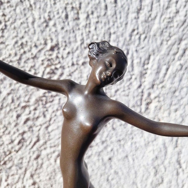 Tan Josef Lorenzl, Art Deco Dancer Figure, 20th Century, Bronze For Sale - Image 8 of 18