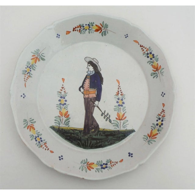 Blue Late 19th Century Henriot Quimper French Faience Platter For Sale - Image 8 of 9