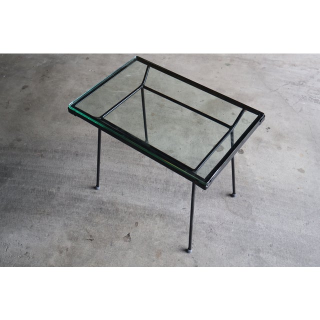 Milo Baughman for Pacific Iron Side Table For Sale In Los Angeles - Image 6 of 17