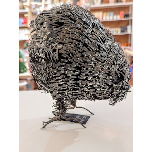 Brutalist Brutalist Torch-Cut Metal Owl Sculpture For Sale - Image 3 of 7