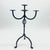Black Hand Forged Iron Candelabra 23.5″ (60cm) Antique Copper Finish 5-Arm Grand Banquet Centerpiece & Wedding Decor For Sale - Image 8 of 9