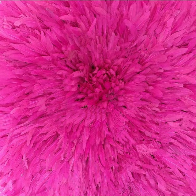 Contemporary Contemporary Pink Juju Hat - 20" For Sale - Image 3 of 4