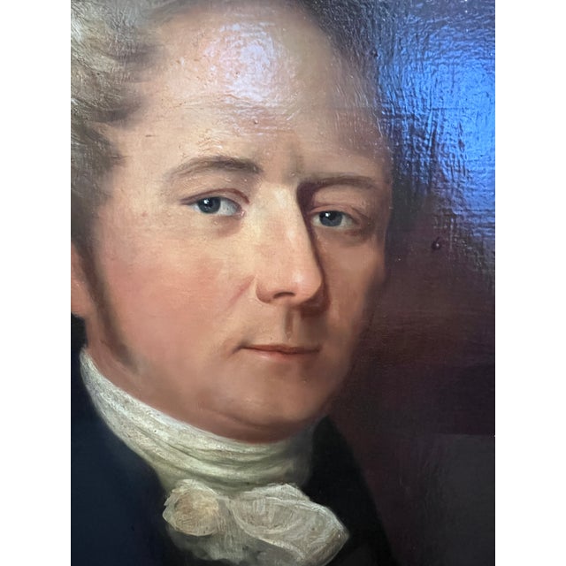 This powerful and dignified early 19th-century oil painting captures the portrait of Reverend Richard Coytmor Howard D.D.,...