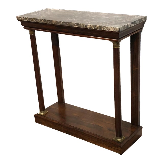 Early 19th Century French Empire Brazilian Rosewood Wall Console For Sale