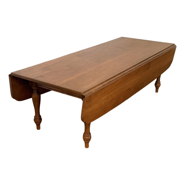 1950s Early American Style Baumritter Ethan Allen Maple Coffee Table For Sale