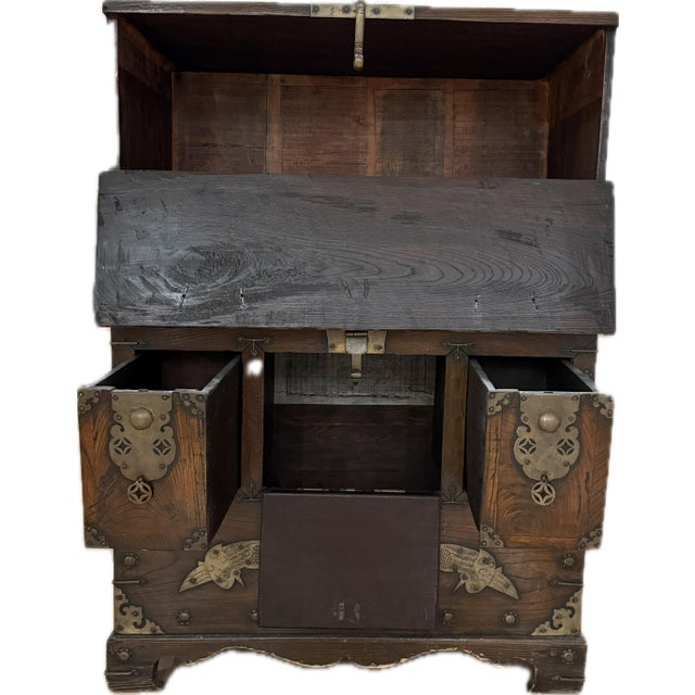 Wood Antique Korean Bandaji Chest For Sale - Image 7 of 14
