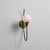 Mid-Century Modern Italian Wall Sconce in Brass, Multicolor Metal and Opaline Glass, 1950s For Sale - Image 3 of 8