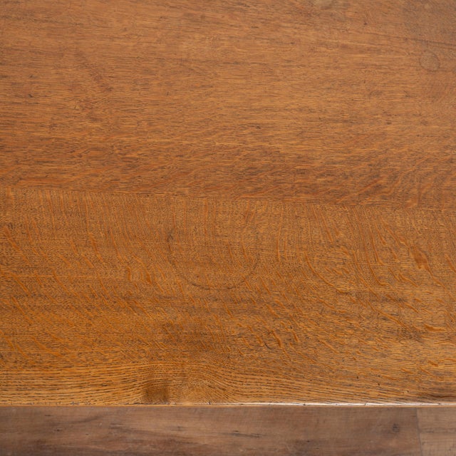 19th Century Oak Baroque Library Table For Sale - Image 6 of 12
