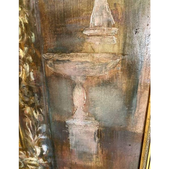 1970s 1970s Mark Tochilkin Original Oil on Canvas Painting "Adam and Eve at Brighton Beach" For Sale - Image 5 of 6
