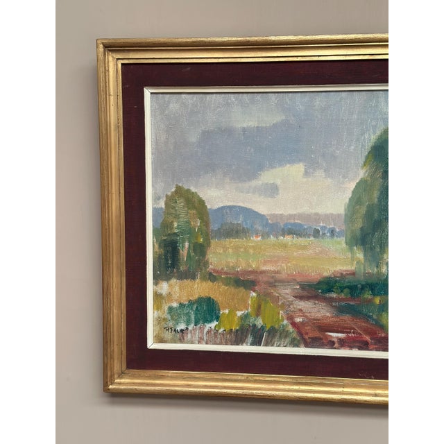 Ragnar Falk, Landscape, 1950s, Oil Painting on Canvas, Framed For Sale - Image 14 of 18