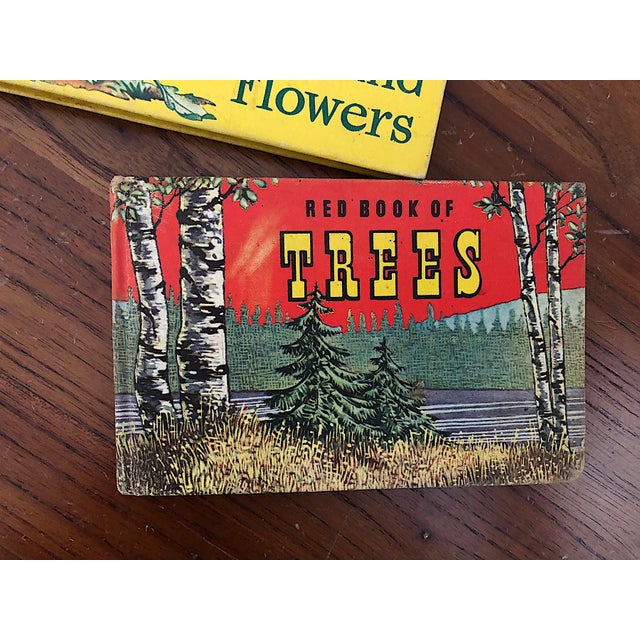 Farmhouse Vintage Tree and Wild Flower Nature Guide Book Set of 2 For Sale - Image 3 of 16