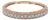 14k 585 Solid Rose Gold Engraving and Milgrain Natural Diamond Band Ring, Size 8 For Sale