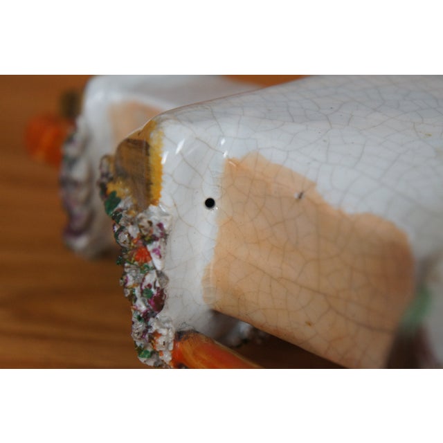 Antique 19th Century English Staffordshire Porcelain Manor House Figurine For Sale - Image 9 of 12