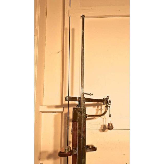 Late 19th Century Avery Brass Height & Weight Standing Jockey Scales from Market Rasen Racecourse, 1890s For Sale - Image 5 of 11
