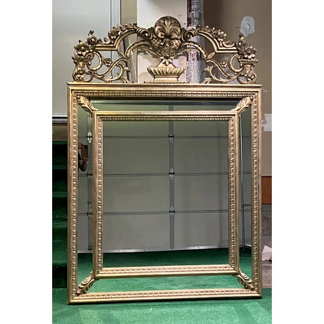 Kravet Spectacular Large Kravet Giltwood Mirror (For Wall or Floor) - Beautifully Carved For Sale - Image 4 of 10