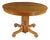 Antique American Classical Victorian Scrolled Oak Round Extendable Dining Table For Sale