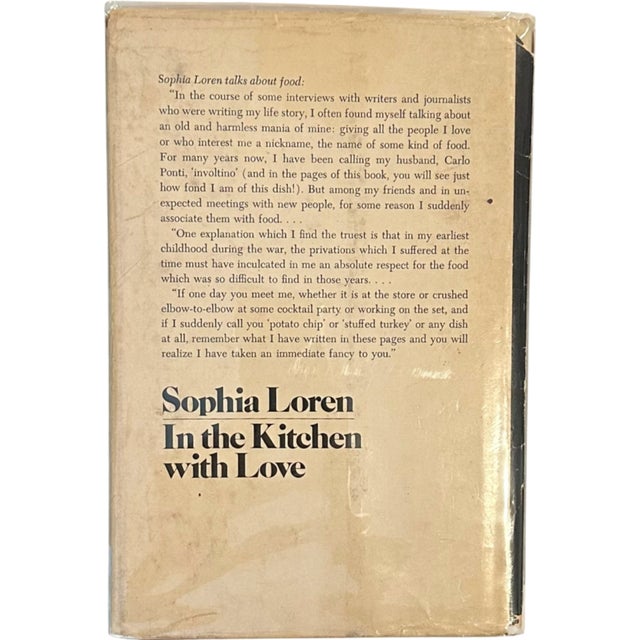 In the Kitchen With Love by Sophia Loren 1972 Cookbook Hardcover For Sale - Image 12 of 13