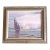 Schooner Sailing Into a Violet Sunset Oil Painting by David Beynon Pena For Sale