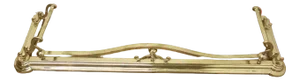 Long Art Nouveau Brass Fender