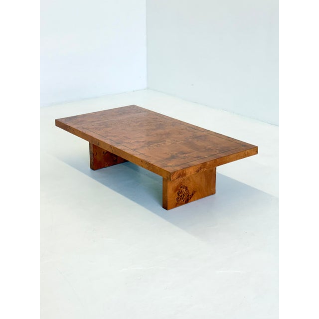 Vintage Coffee Table in Burl Wood by Smania, 1960s For Sale - Image 14 of 14