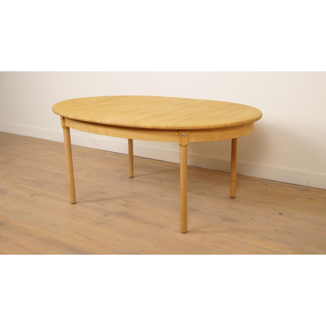 Vintage Oval Extendable Dining Table in Oak, 1960s For Sale - Image 14 of 18
