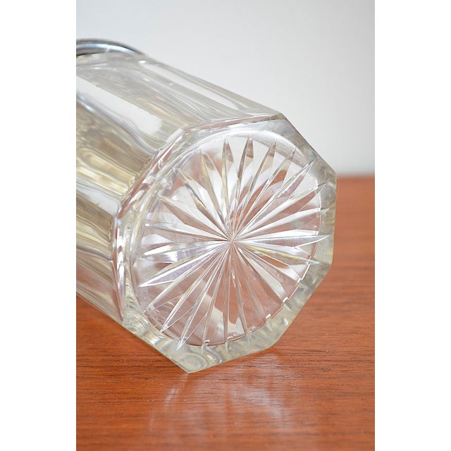 Baroque Crystal Box with Floral Decor in Sterling Silver, 1900s For Sale - Image 3 of 13