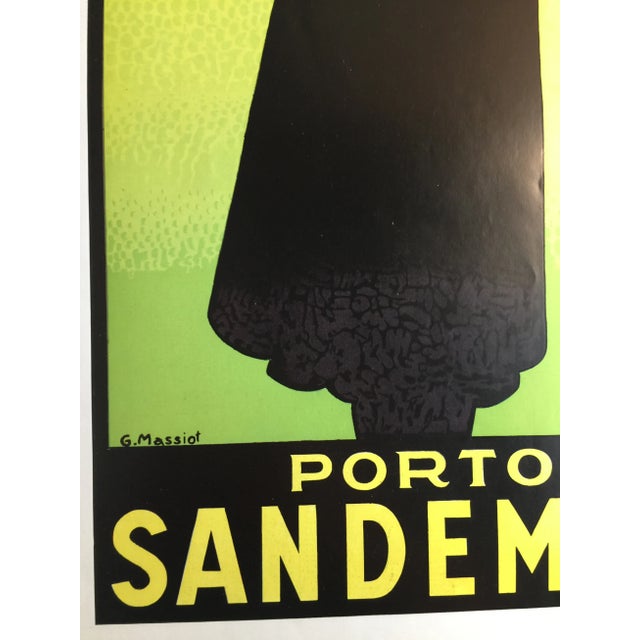French 1930s Vintage Porto Sandeman French Advertisement For Sale - Image 3 of 8
